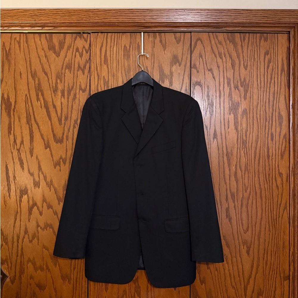 JNY Jones New York Black Wool Blazer Men’s Suit Jacket Classic